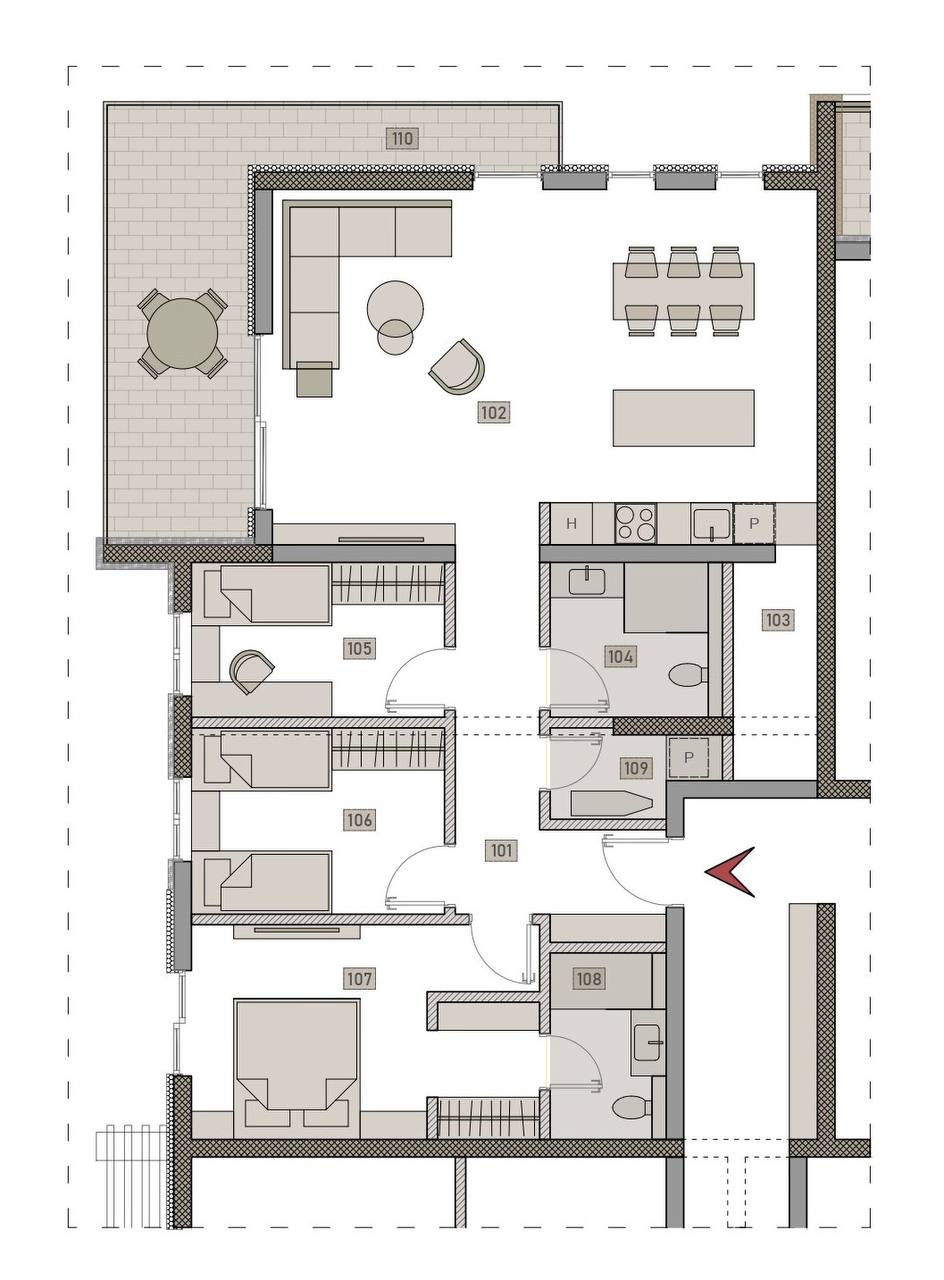 Trosobni stan 104m² na prodaju u Grudama – Švabini Dvori